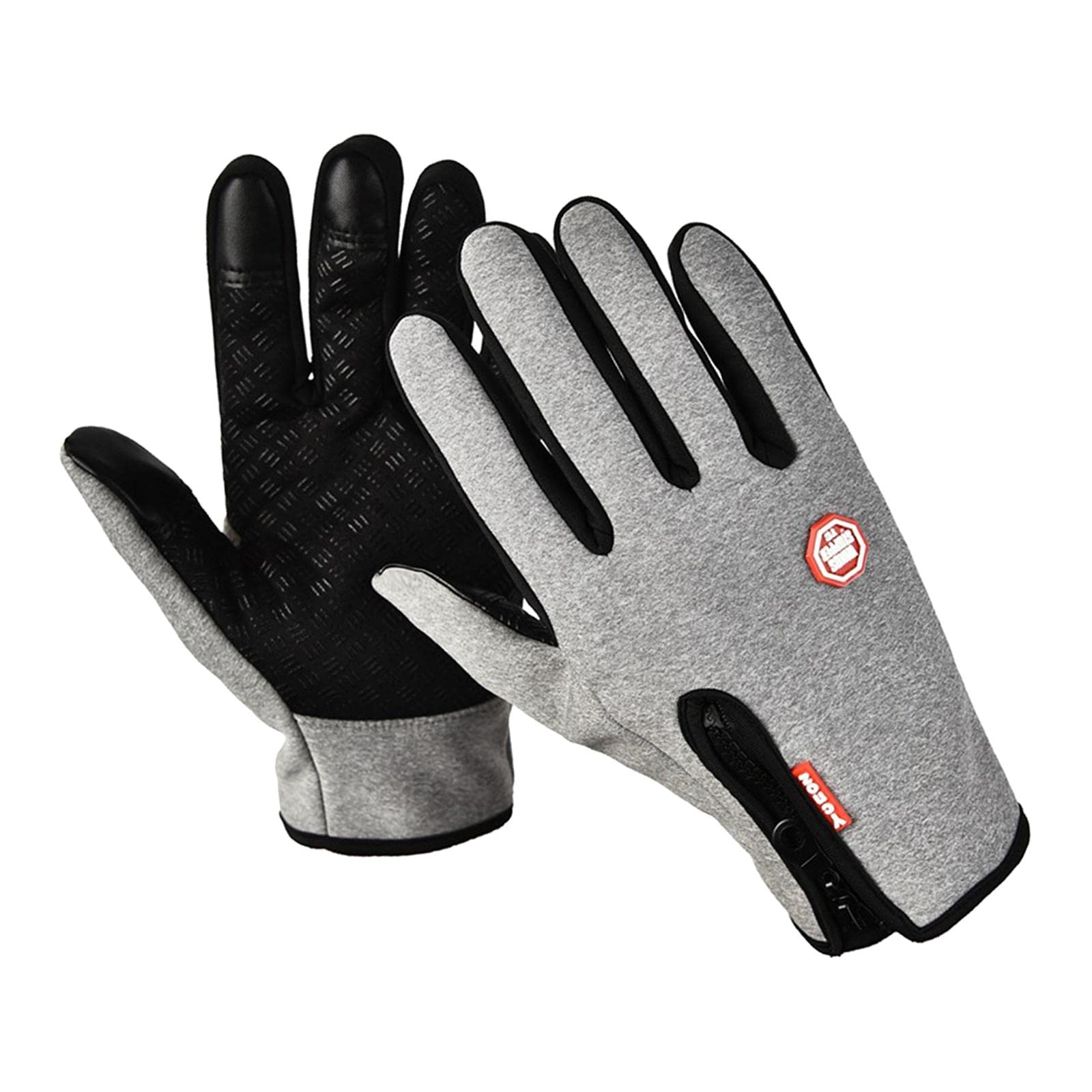 Guanti da Skateboard con Protezione da Impatto e Polsiere Regolabili, Nero, M