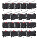 18PCS Micro Limit Switch AC 250V 5A SPDT 1NO 1NC Normally Open Close Limit Switch 3 Pins Kit