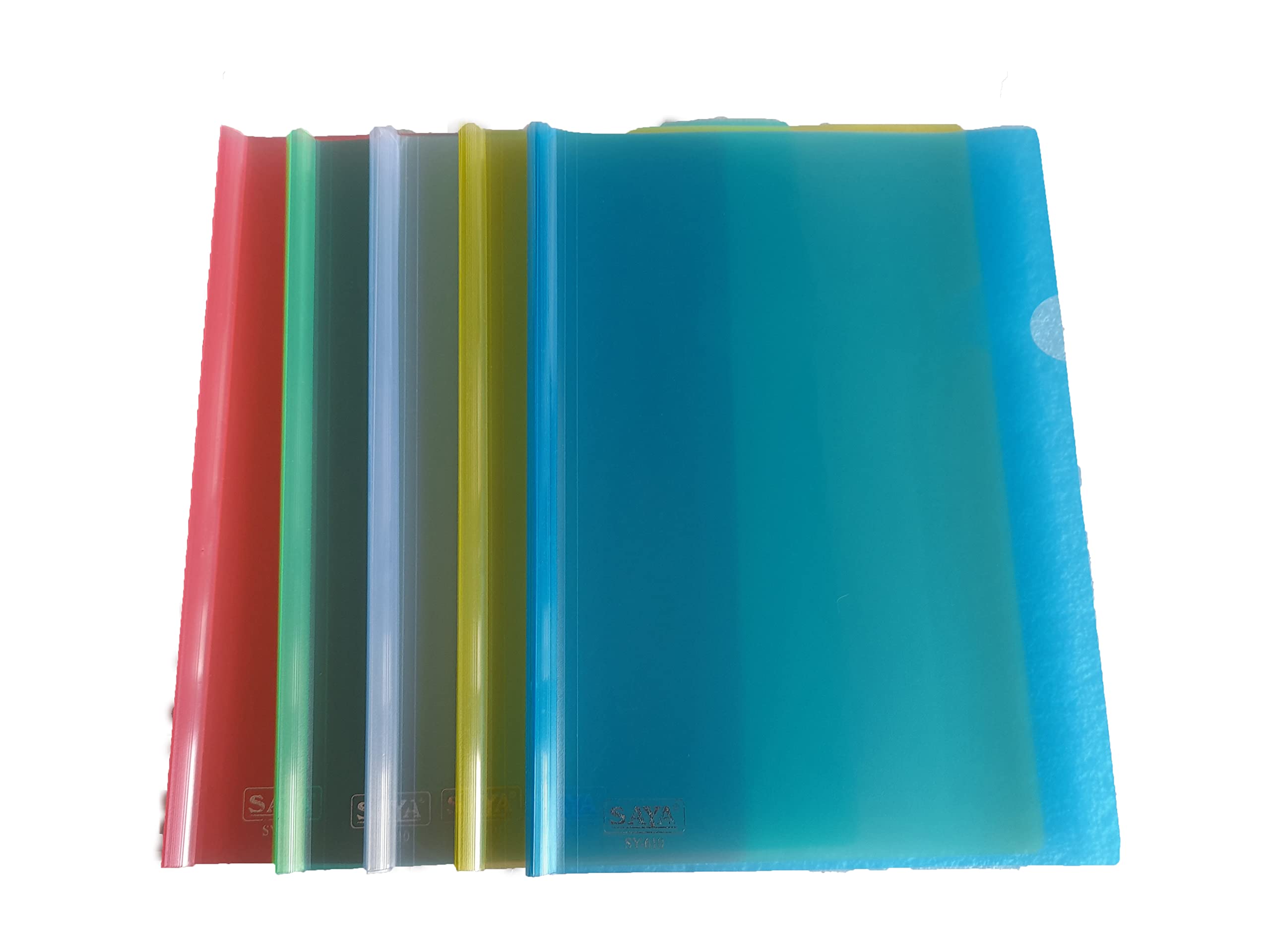 DDSS Stick File Folder, Report File Folder A4, Documents Folder,for Holding Papers (10 Piece) Color Transparent,