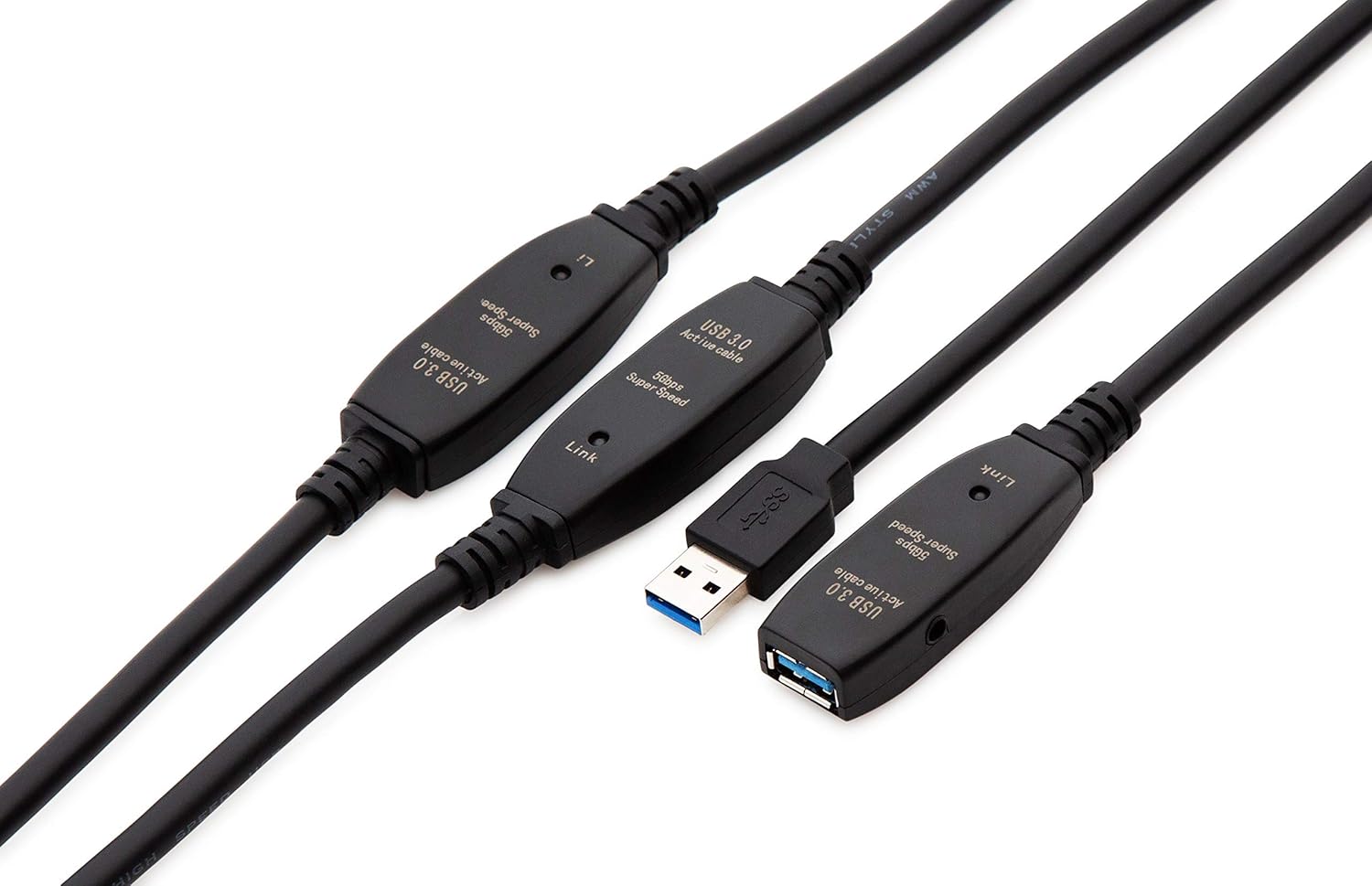 mutecpower 100 feet active usb extension cable 3 0 male to female with 3 extension chipsets signal booster active extensionrepeater cord 30 meters