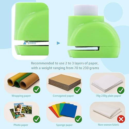 Miniatura 5 de LOVEINUSA Juego de 10 perforadoras con forma de animal terrestre para manualidades, álbumes de recortes, papel de seda para bolsas de regalo, papel