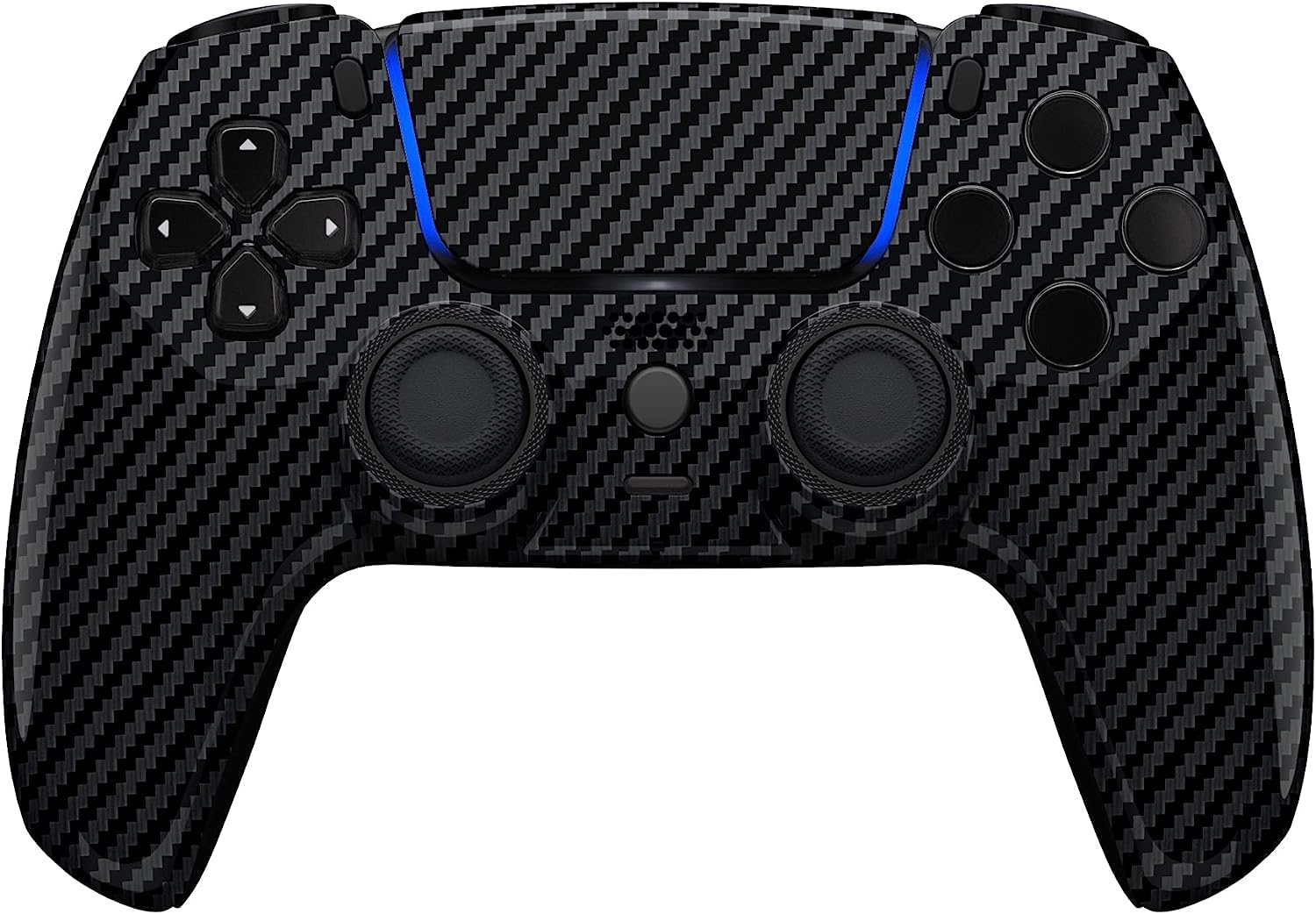 Custom Controllerzz Wireless Compatible with PS5 - Multiple Designs Available (PS5 Glossy Carbon Fiber)