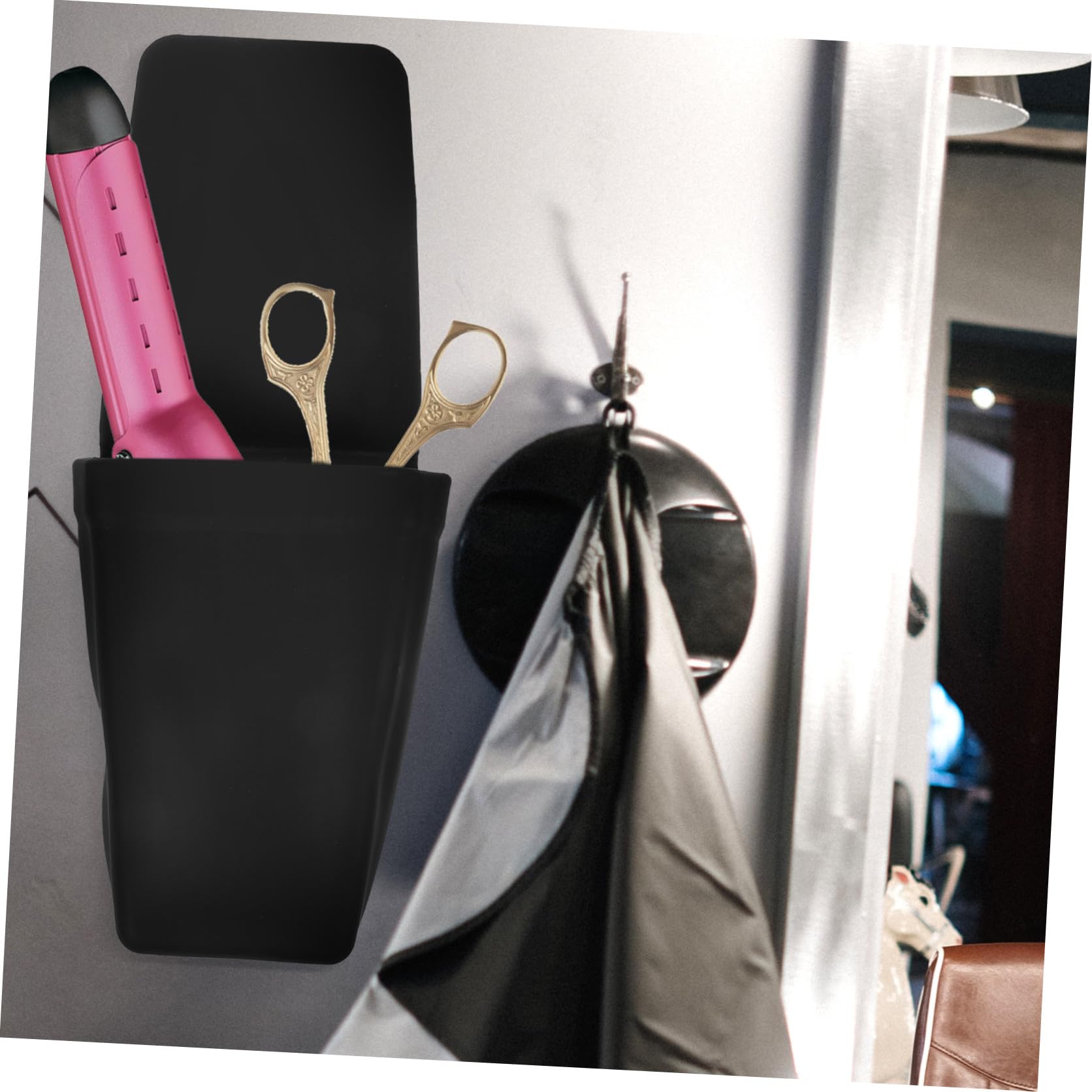 Beavorty Custodia Protettiva in Silicone Resistente al Calore per Piastra Chioma e Strumenti Caldi con Ventosa, per Uso in Viaggio, Design Isolante e Compatto
