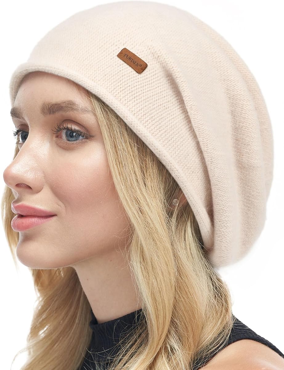 Gorros holgados para mujer, gorros de invierno, gorro suave y cálido, gorros de calavera tejidos para mujer