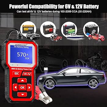 Amazon.com: KW681 OBD2 Scanner Battery Tester + KW208