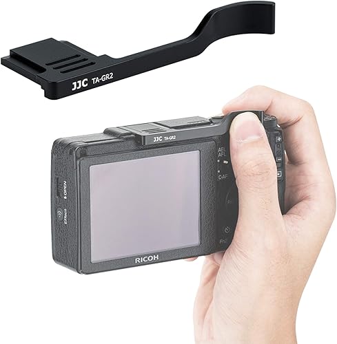 Miniatura 8 de JJC TA-GR3 Thumbs Up Grip para cámara GR III GR IIIx, GR IIIx Thumbs Grip, GR III Thumbs Up Grip, hecho de aleación de aluminio premium, agarre