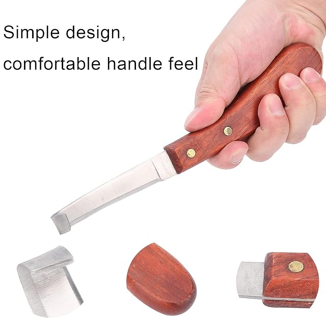 Foto 5 de 7 de Cuchillo para Cortar Pezuñas, Cuchillo Práctico Y Afilado para Pezuñas de Caballo para Herradores