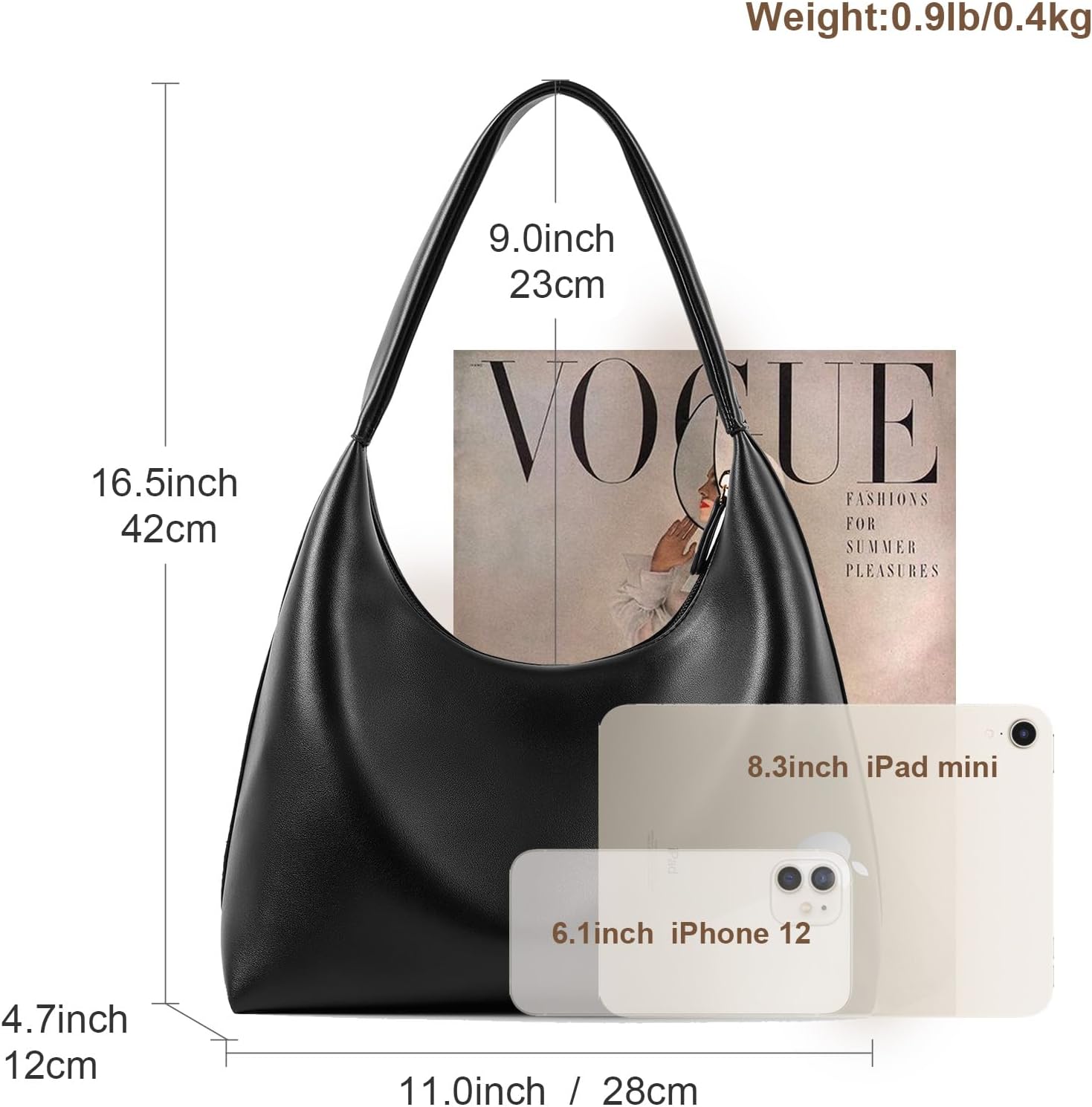 Small Hobo Bag Crescent Bag Y2K Purse Everyday Purse Trendy Purses for Women 2025 - Image 7