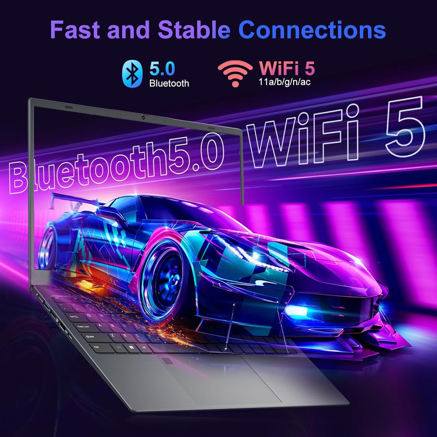 Bluetooth 5.0 and WiFi 5 Connectivity