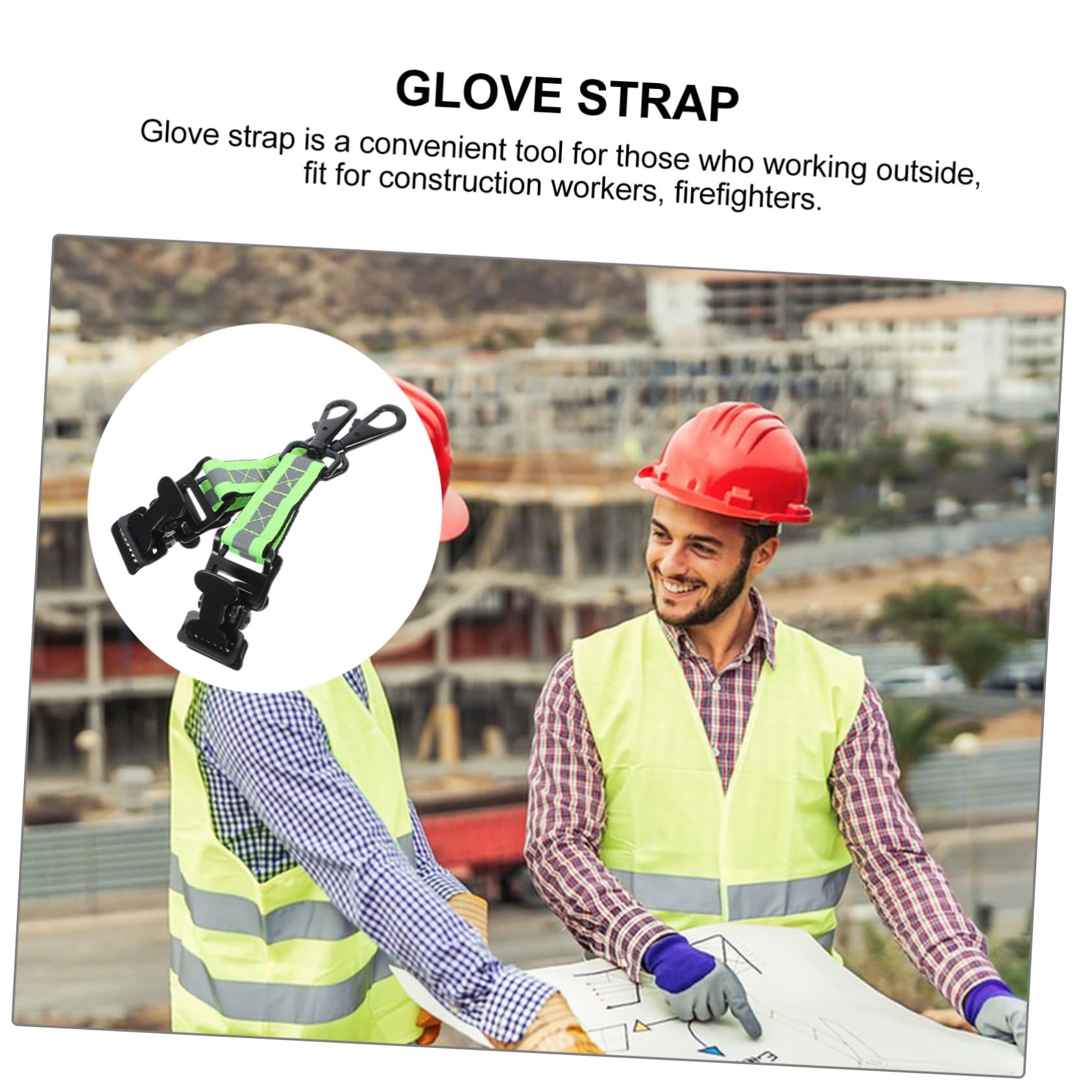 PartyKindom 10pezzi Cinghie Per Guanti Da Vigile Del Resistente e Durevole Porta Guanti Con Gancio Per Lavoratori e Professionisti Accessorio e Antincendio