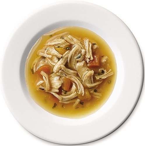 Miniatura 2 de Purina Fancy Feast caldos para gatos cremosos con salmón salvaje y pescado blanco bolsa de 14 onzas paquete de 32