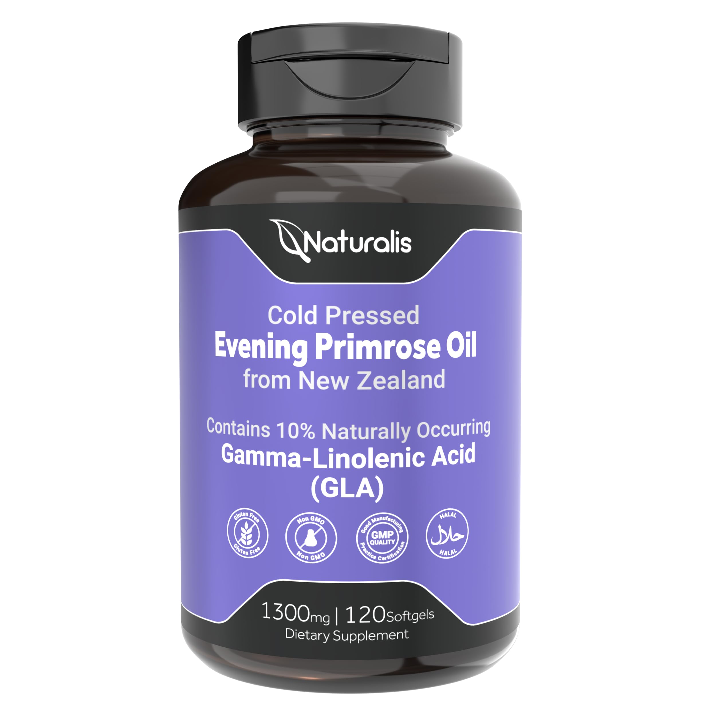 Naturalis Evening Primrose Oil 1300mg 120 Softgels | 100% from New Zealand