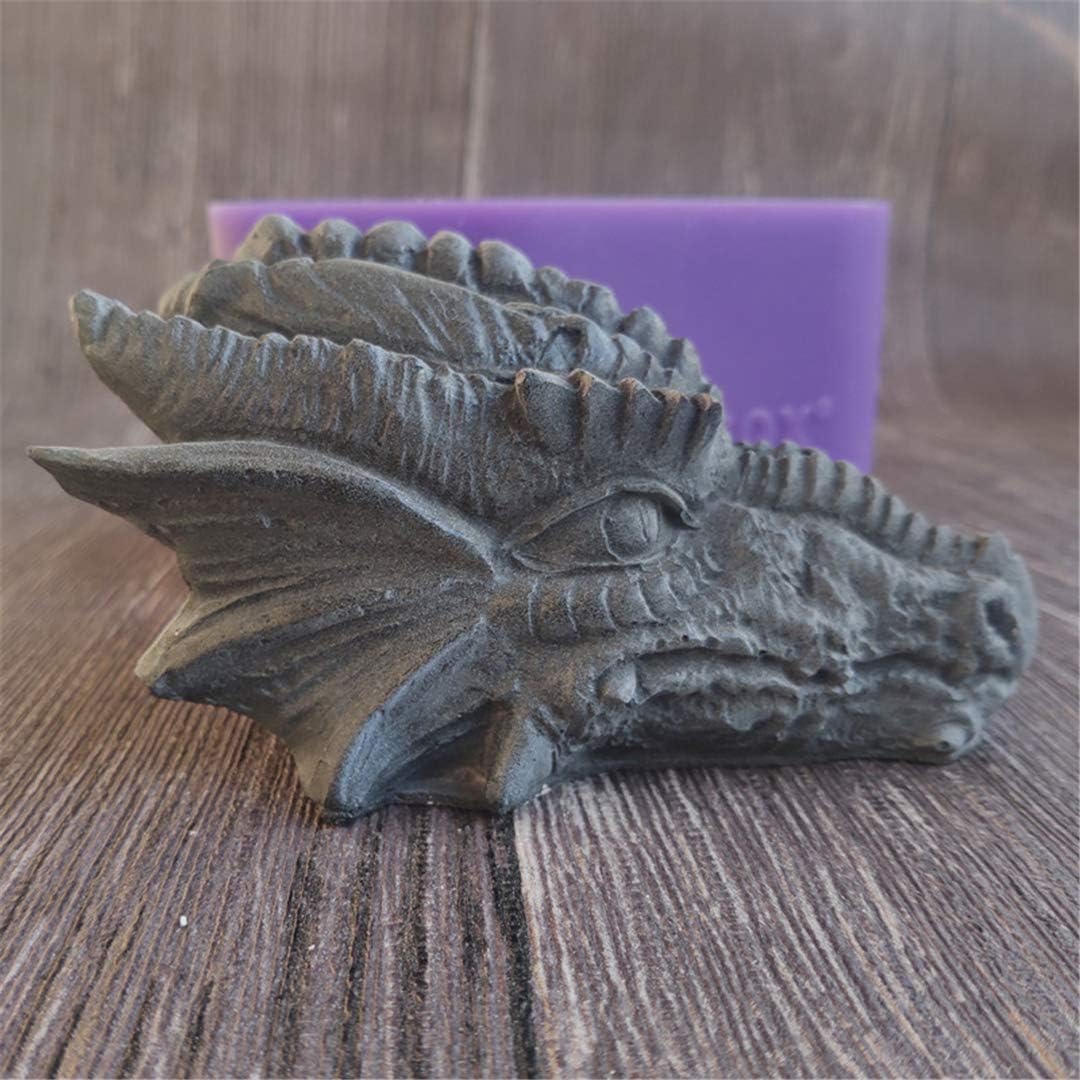 3D Dragon Soap Mold,Dragon Candle Moulds Silicone Cake Chocolate Fondant Dragon Cake Baking molds DIY Handmade Soap Molds Arts Mold