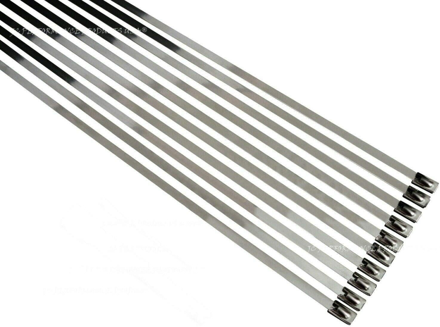 3/16" Stainless Steel Self-Locking Ball Lock Cable Ties (50, 24 Inch)
