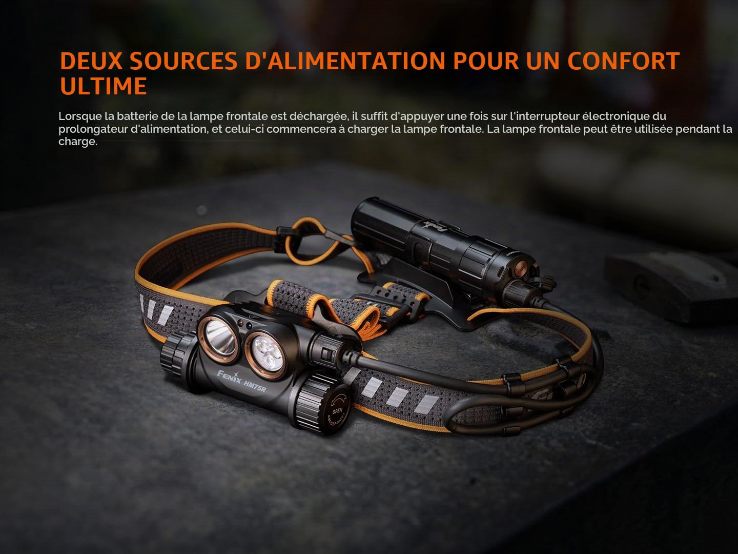 FENIX - HM75R - Lampe frontale rechargeable - 1600 LUMENS