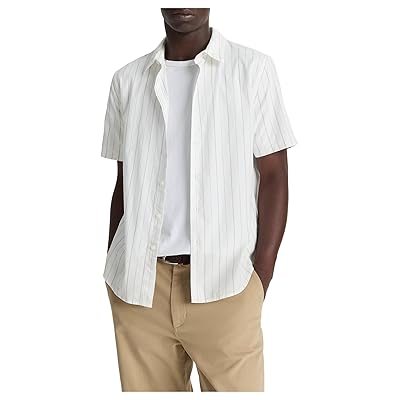 Vince Chatsworth Stripe Short Sleeve Shirt Men