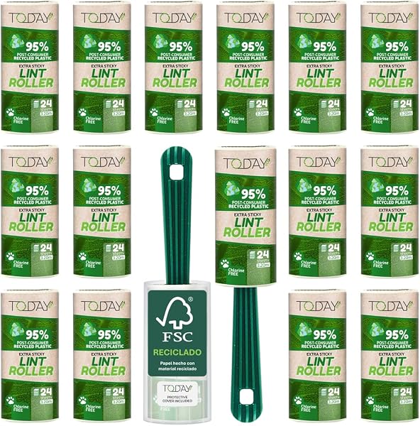 Today Eco rodillo quitapelusas, 16 rollos