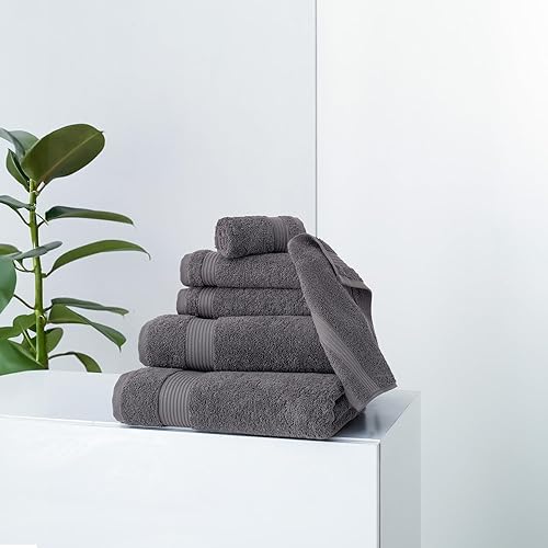 Miniatura 2 de Classic Turkish Towels CTT - Juego de toallas de lujo de 6 piezas, 100% algodón turco, de secado rápido, altamente absorbente y cómodo, incluye 2