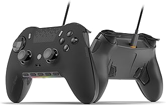 SCUF ENVISION V1 (2023) Wired PC Gaming Controller - Five Remappable G-Keys - Remappable Back Paddles - iCUE Compatible - Black