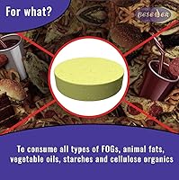 Vista 3 de Beseder - Pastillas limpiadoras de trampa de grasa para descomposición de grasa, tratamiento de trampa de grasa y eliminación de olores