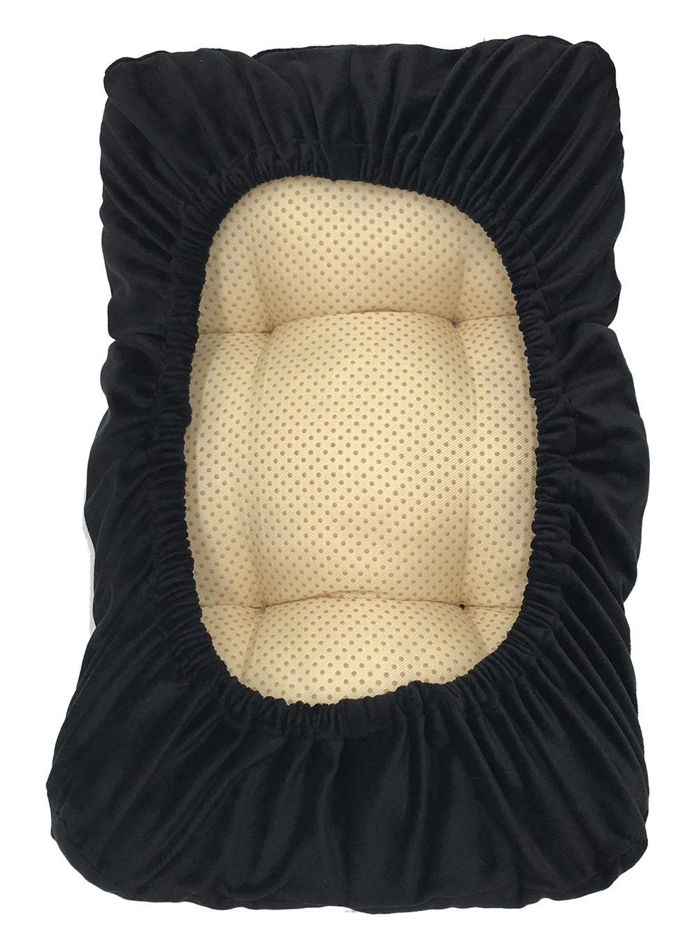 Sigmat Rectangle Bench Stool Cushion Padded Vanity Bench Stool Cover Black 12"x16"