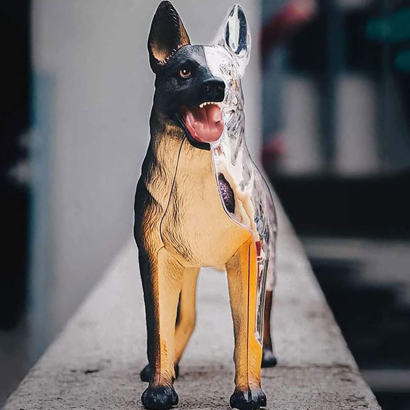 Modelo anatómico de anatomía canina 4D, esqueleto canino de perro desmontable de 29 piezas, espécimen de esqueleto animal, para demostración de enseñanza animal, capacitación veterinaria en clínicas d