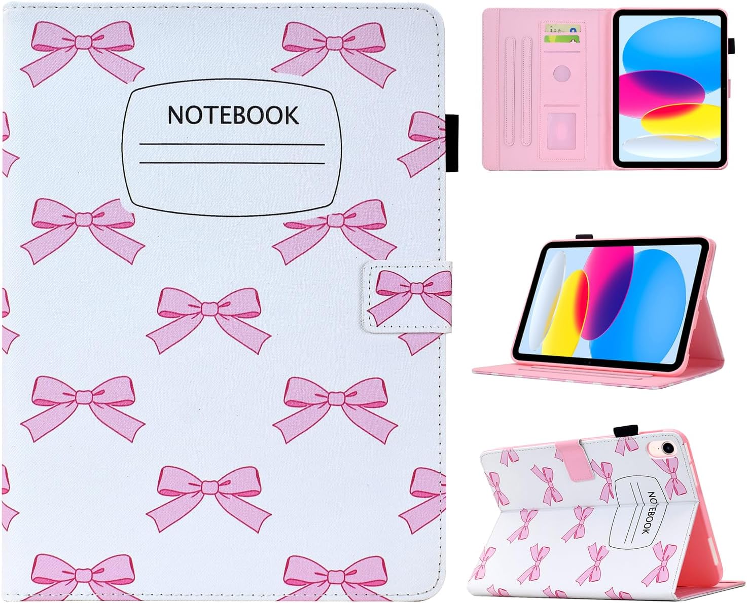 Case for iPad A16 11th Gen 11"/10th Gen 10.9" 2025/2022,Bow Notebook