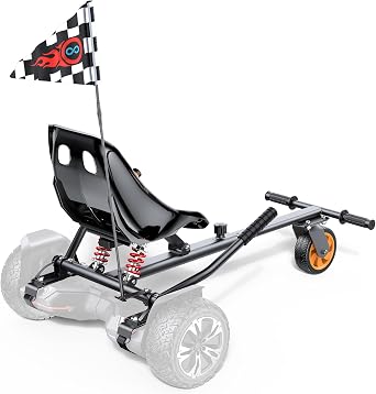Awwscooter Hoverboard Go Kart Attachment for Kids Adults Board Not Included