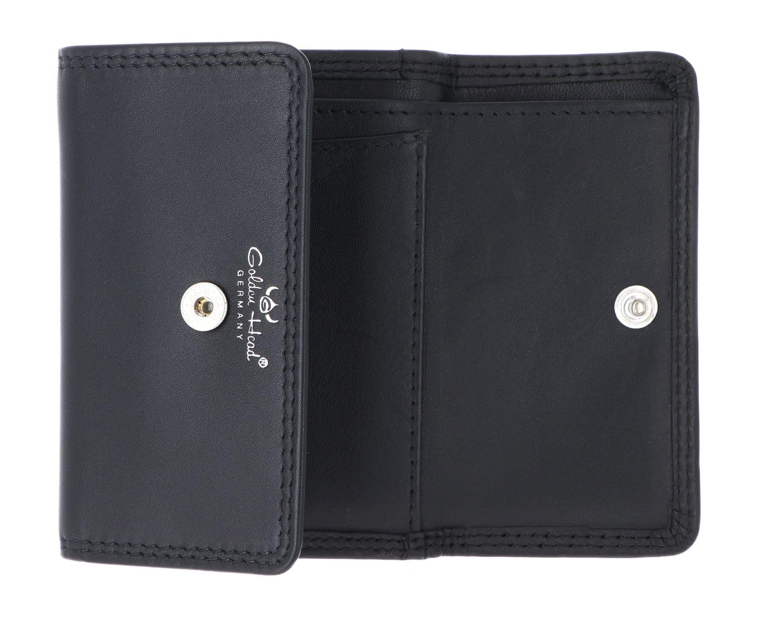 Golden Head Cuero Monedero Polo RFID Protect Minischeintasche 1314 Schwarz Negro