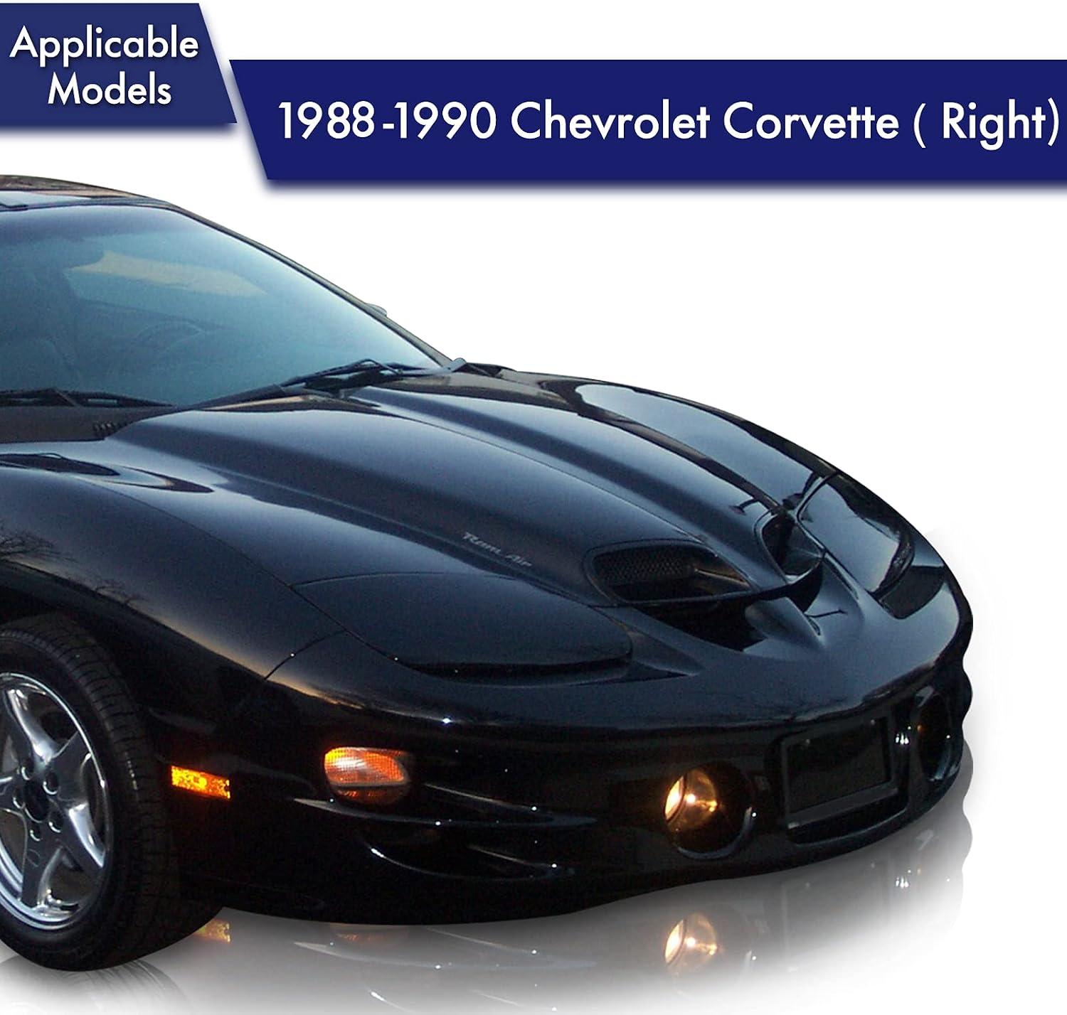 Headlight Headlamp Motor For Chevrolet Corvette 1988-1990 (2 Wires Connector Only) Front Right Passenger Side