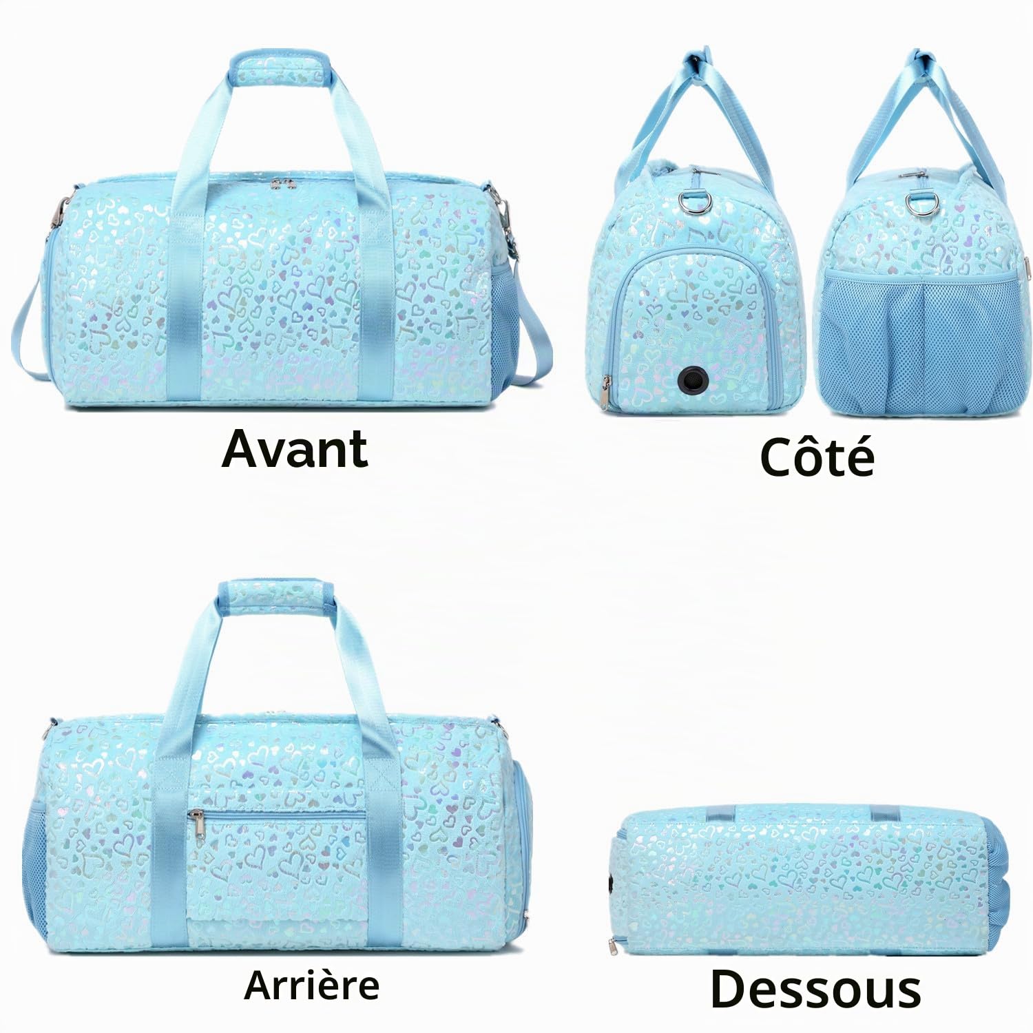 Sac de Sport et Danse Fille Polochon Weekend Étanche pour Voyage