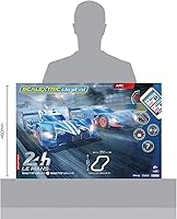 Vista 8 de Scalextric ARC Pro App Race Control 24h Le Mans Slot Car Digital 132 Slot Car Road Race Track Set C1404T, azul y gris