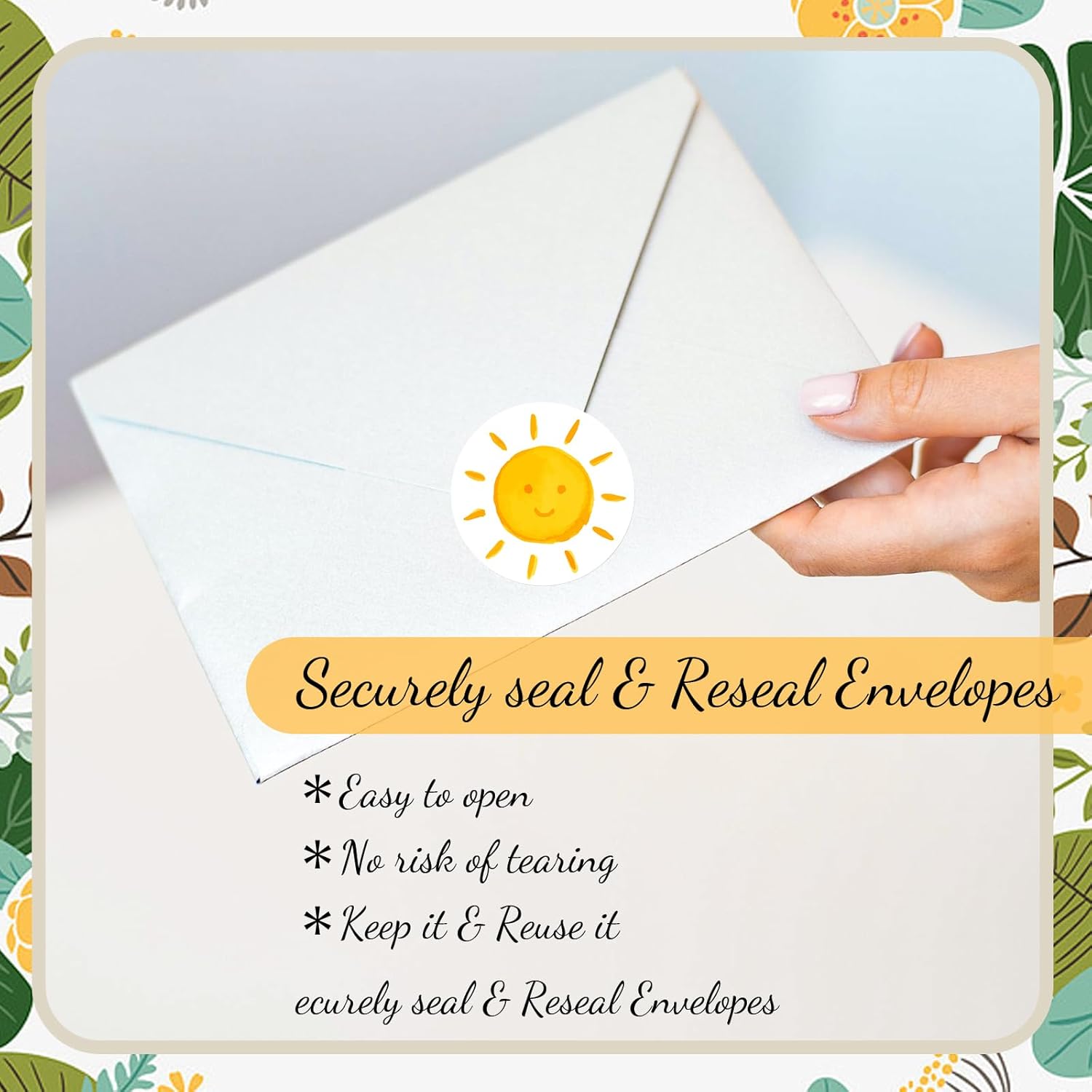 Henoyso 1 Roll 500 Pcs First Trip Around The Sun Stickers for Kids Sunshine Birthday Party Favor Stickers 8 Styles Cute Self Adhesive Labels for Boys Girls Baby Shower Party - Image 2