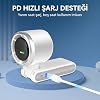 ROBEVE Blic BWFN22 Turbo El Vantilatörü Mini Fan Vantilatör Katlanabilir 3’ü 1 Arada Taşınabilir Fan 5 Kademeli LED Ekranlı USB-C Şarjlı Mini Vantilatör Boyun Askılı Masaüstü Kullanım (Beyaz)