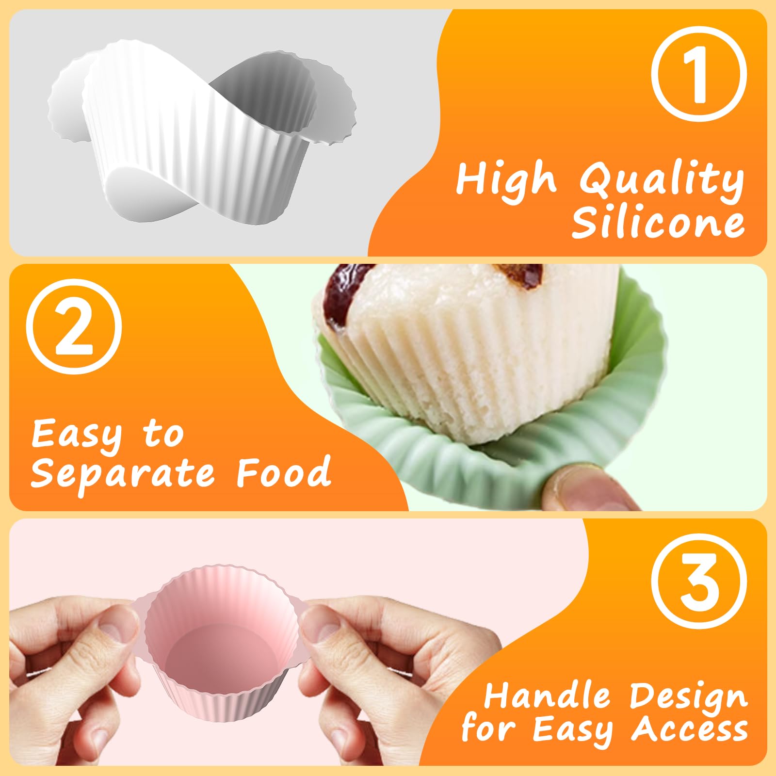 4 Pirottini In Silicone Per Friggitrice Ad Aria - Stampi Per Uova E Muffin, Lavabili In Lavastoviglie