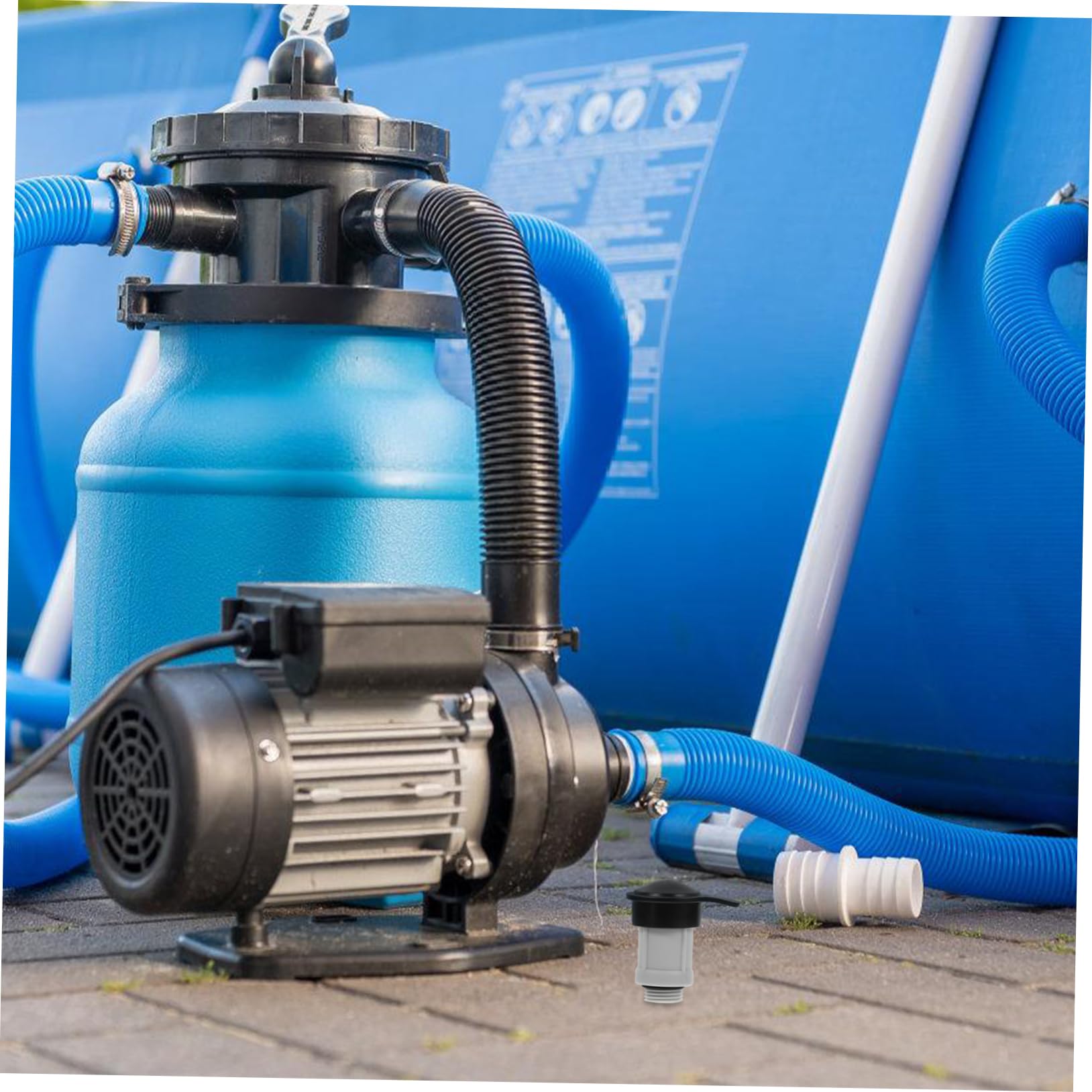 BESTonZON 2pezzi Sostituzione Adattatore Per Valvola Pompa Piscina Compatibile Valvola Iniezione Per Facile Scarico e Inflazione Della Piscina