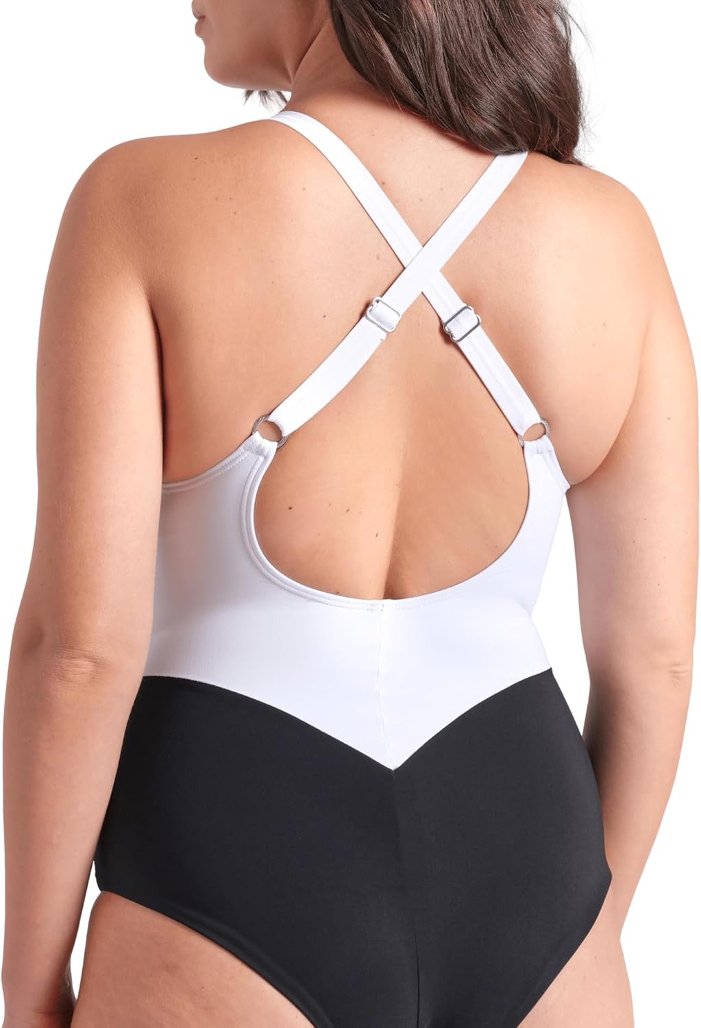 ARENA Womens Shapewear Silvia B-Cup One Piece Swimsuit Criss Cross Back Inner Bra Bathing Suit
