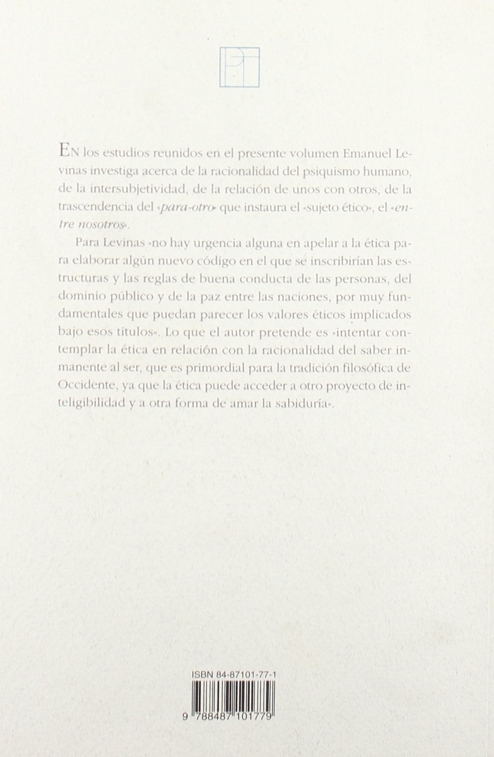 Entre nosotros: Ensayos para pensar en otro (Ensayo)