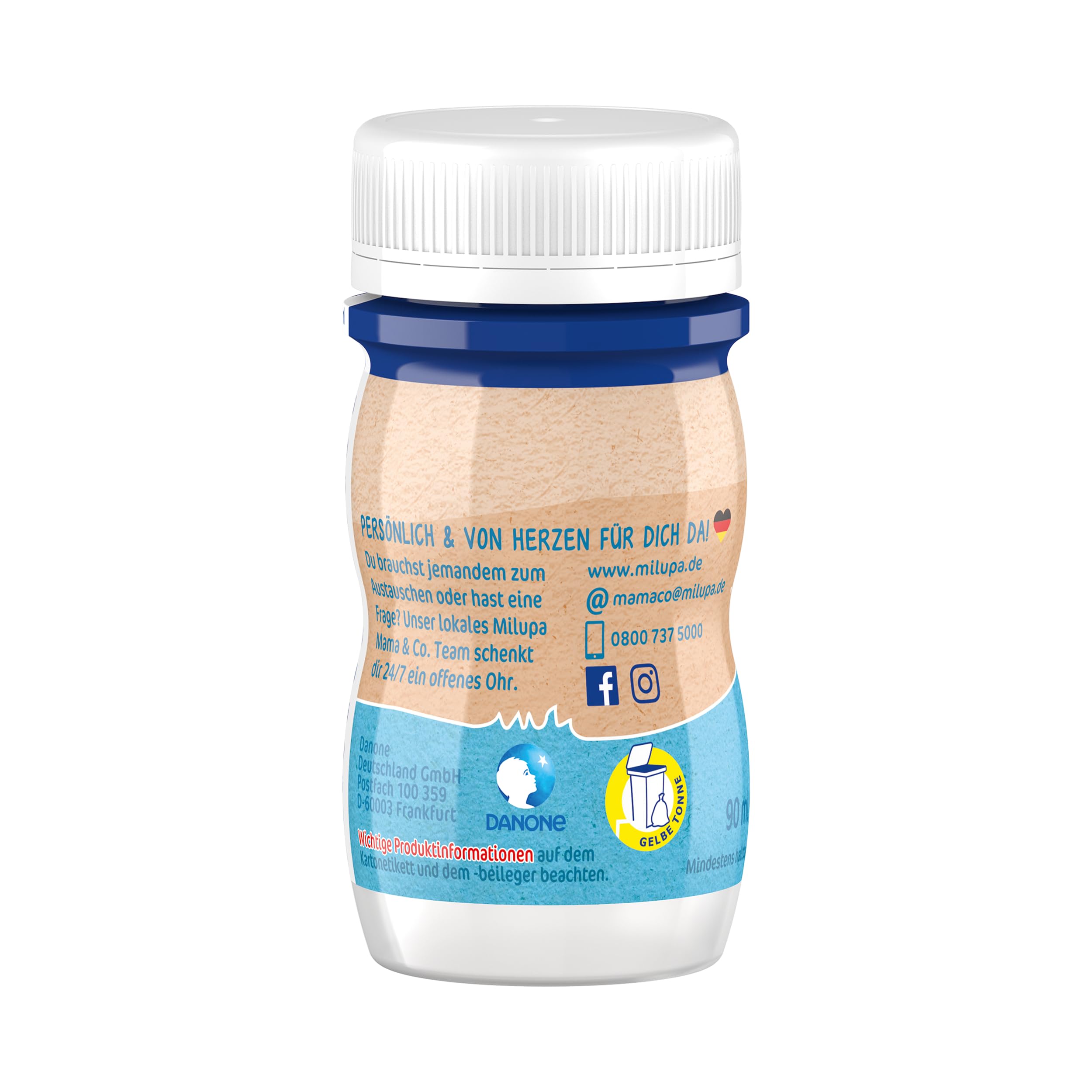 Milupa Milumil Pre – Trinkfertige Anfangsmilch von Geburt an – Mit allen wichtigen Nährstoffen – 24 x 90 ml