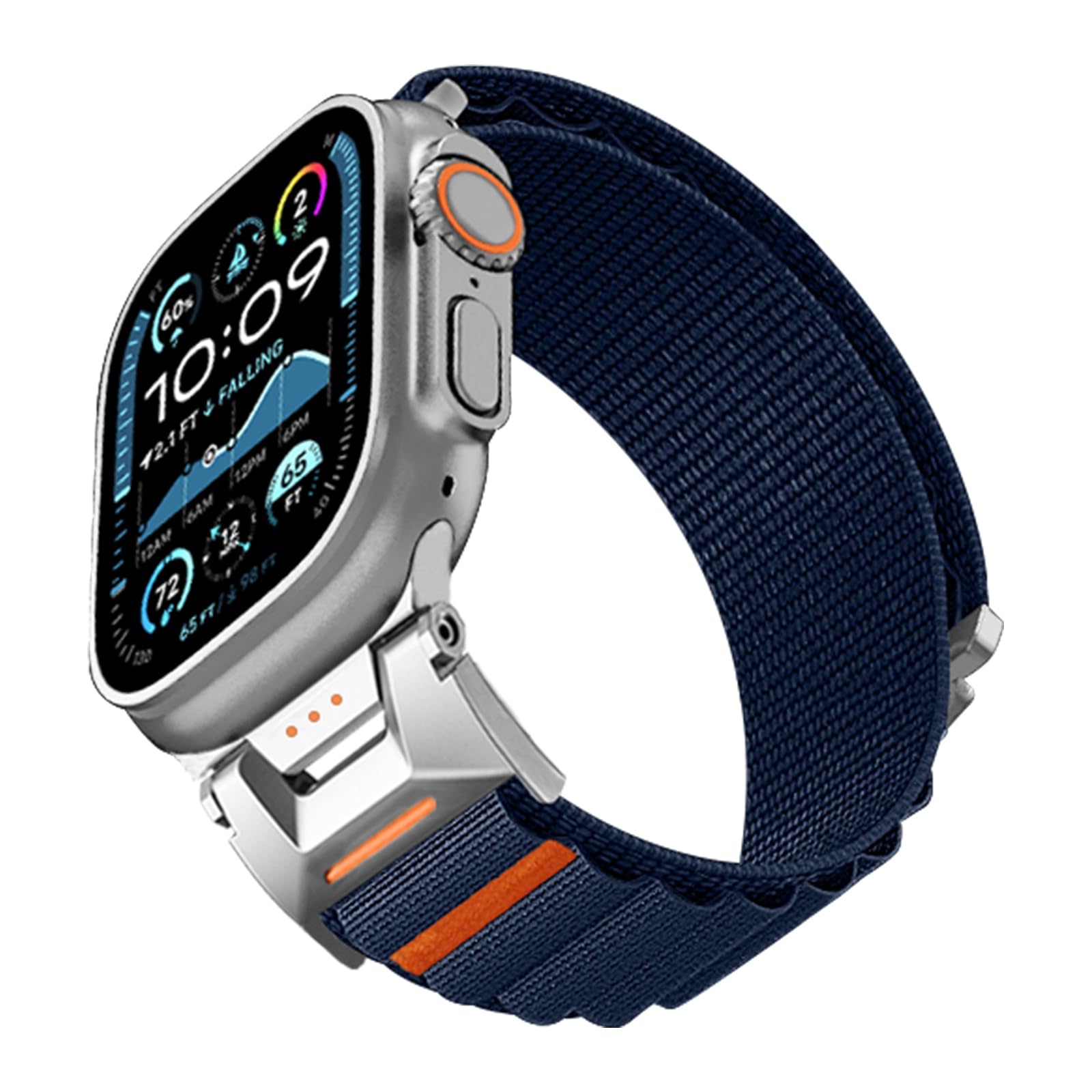 Zspoly Alpine Loop Nylon Armband Kompatibel mit Apple Watch Armband 45mm 44mm 46mm 49mm 42mm 40mm 41mm 38mm, Stoff Sport C-Haken Nylon Band für iWatch Ultra 3 2 SE Series 11 10 9 8 7 6 5 4 3 2 1