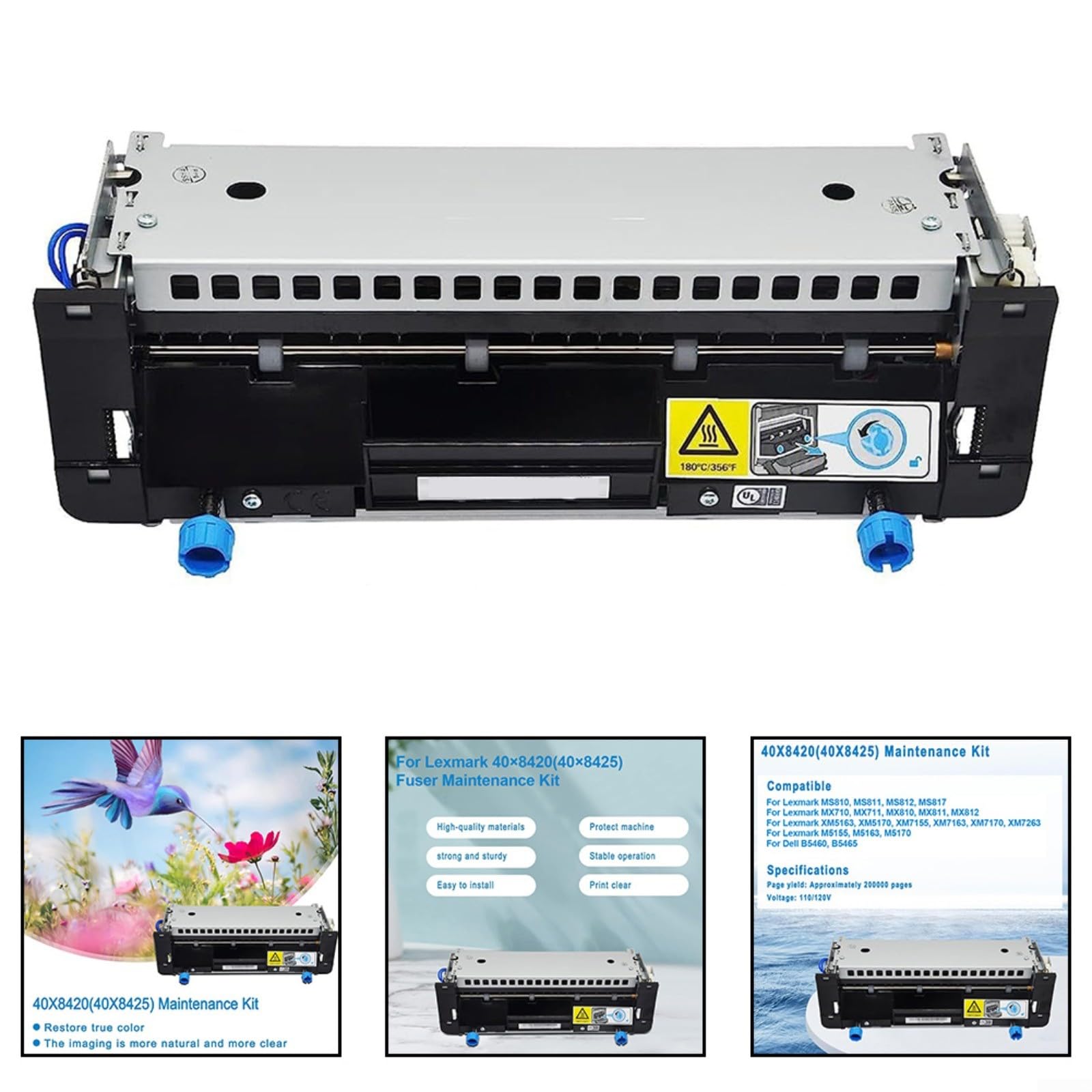 Unità fusore 40 x 8420 compatibile con stampanti Lexmark MS810 MS811 MS812 MX710 MX810 MX811 MX812 110 V 220 V supporto ingresso (220 V)