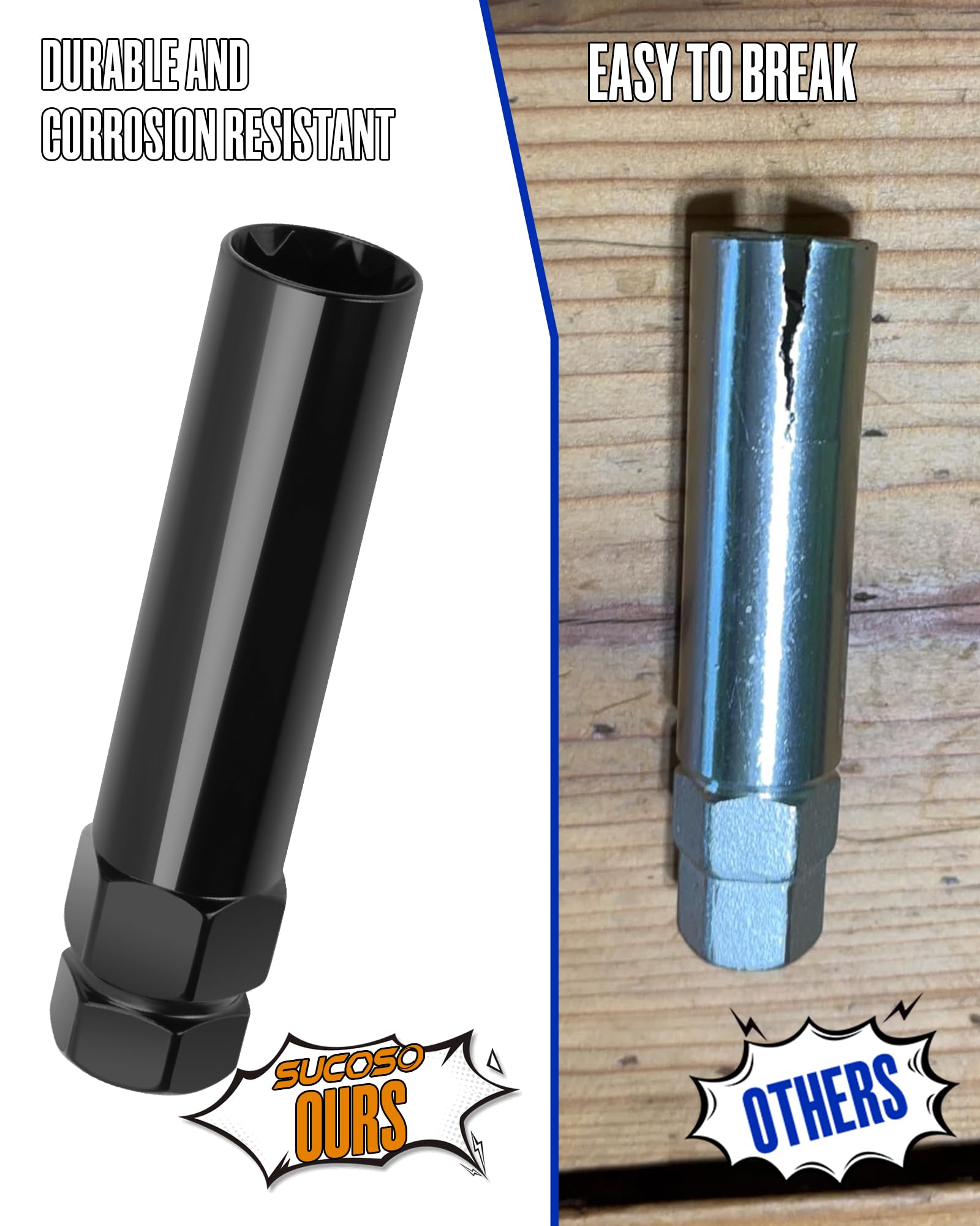 10 Spline Lug Nut Key Replacement for TA20-19/21, Black 10 Spline