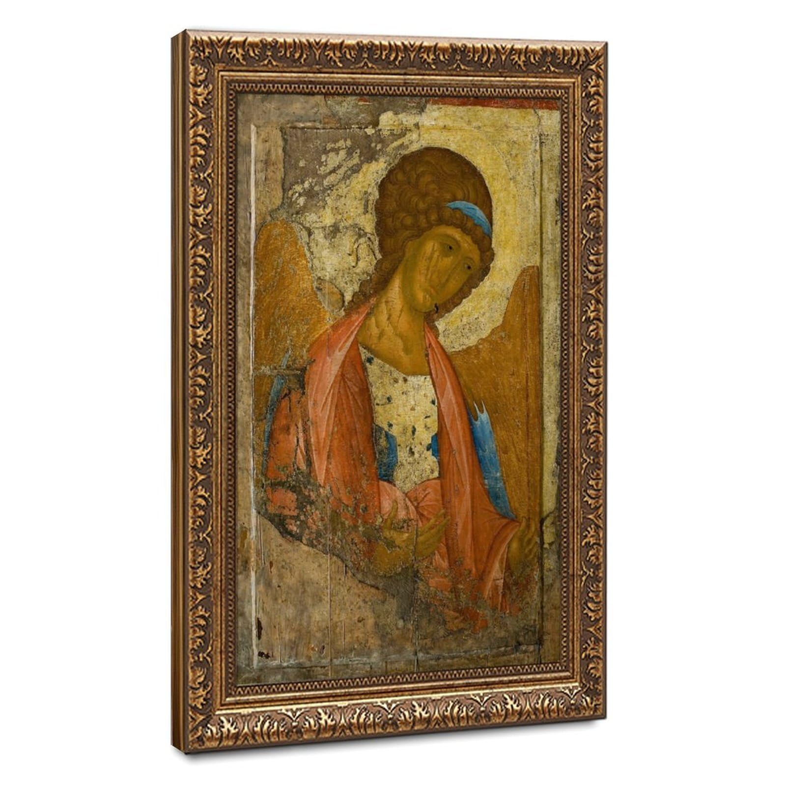 WCYB Archangel Michael Andrei Rublev Prints Posters Canvas Deco Paintings Wall Art For Office Hangable Frame 8" L X 12" W