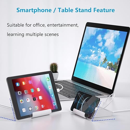 Miniatura 5 de VHBW Cargador USB C de 45 W GaN, estación de carga rápida de escritorio de 4 puertos para iPhone 1515 Pro15 Pro Max141312, MacBook ProAir M1, iPad