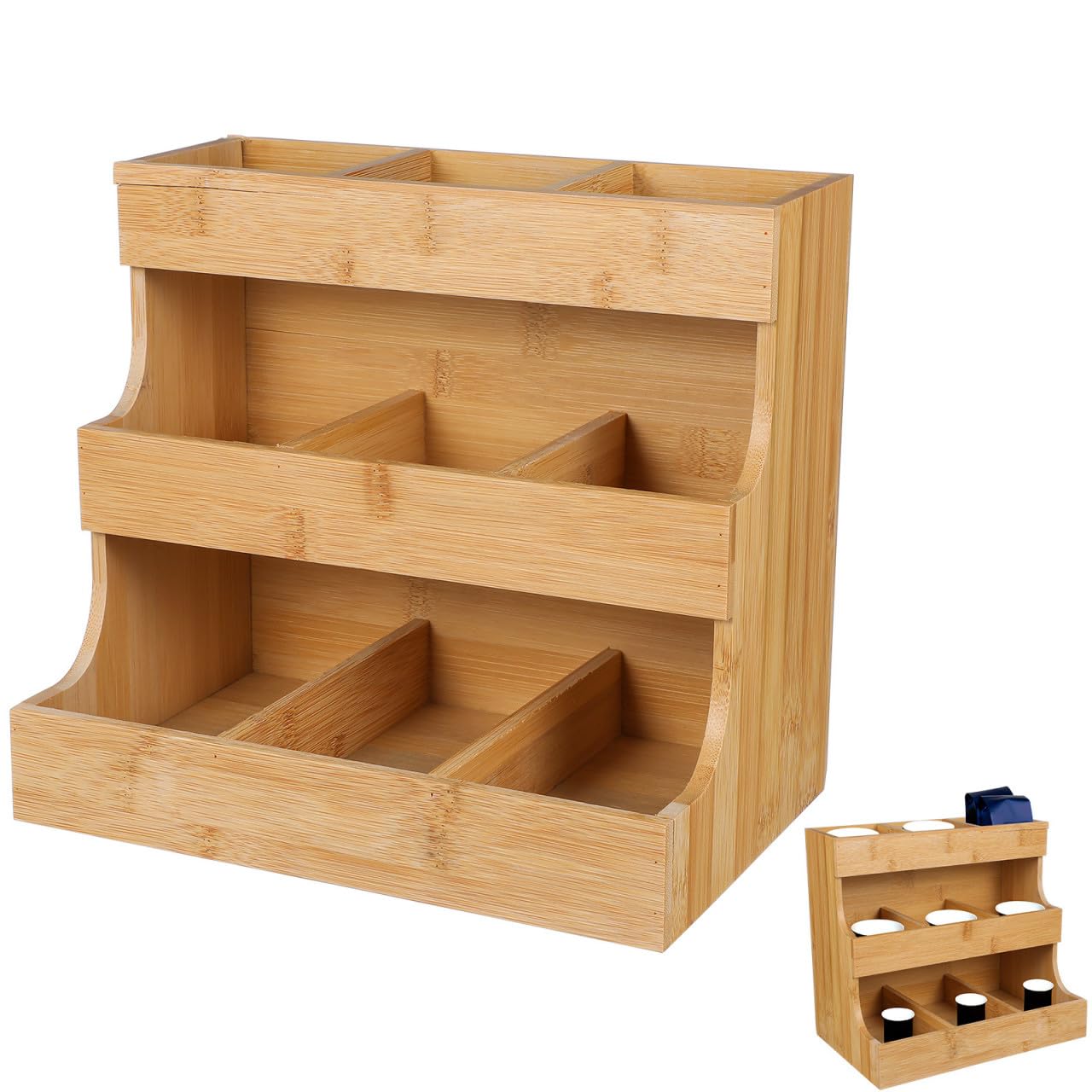 Porte-sachets de Thé en Bois, Rangement Thé Sachet, Présent Rentrée