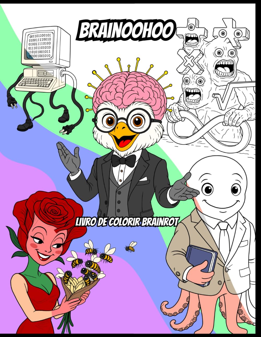 BrainooHoo: Livro de Colorir Brainrot — Versão Português Brasil