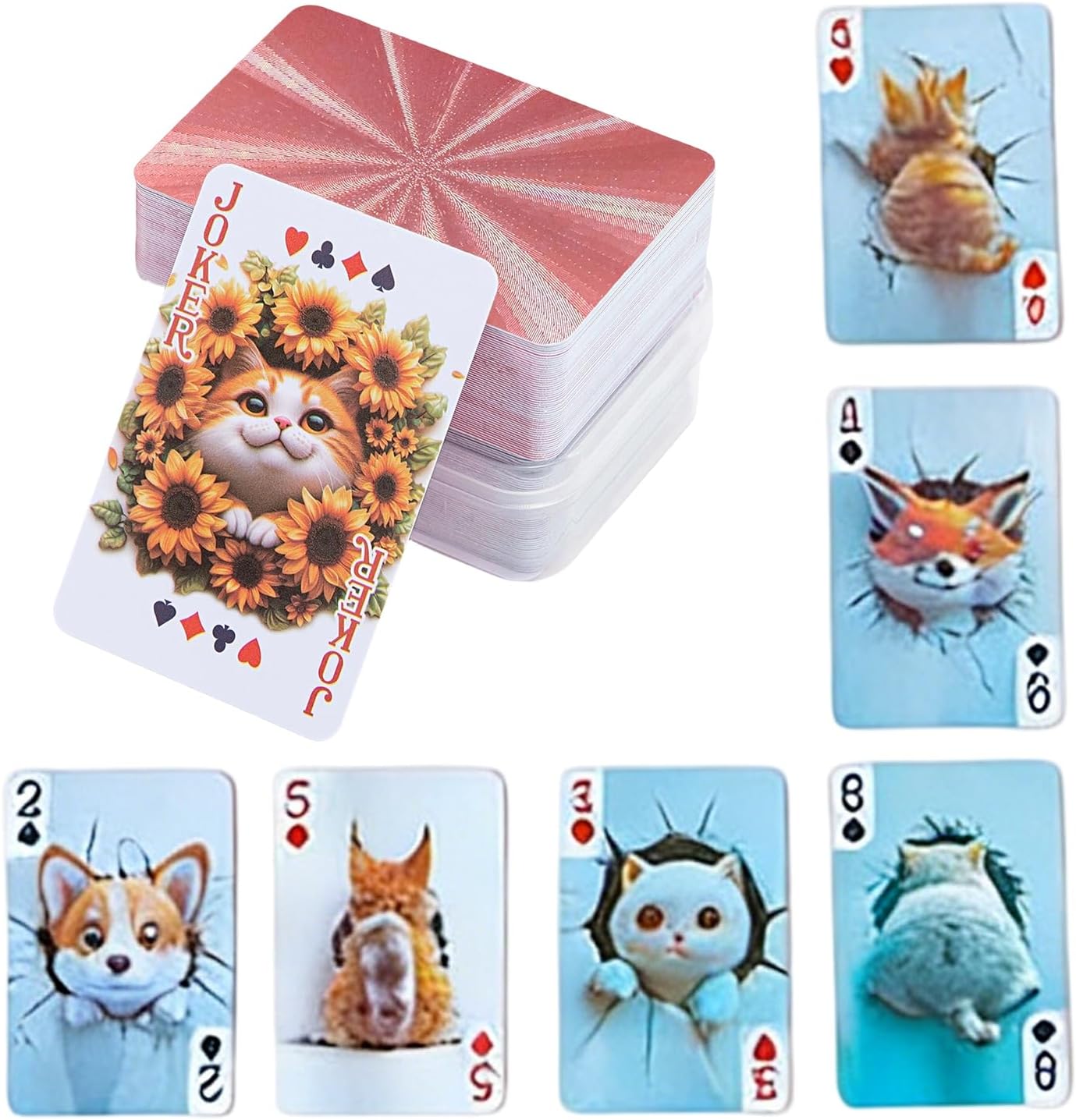 Mini Waterproof Playing Cards - Pocket Poker Deck | Outdoor Travel Party Game Set, Kids Teens Adults Magician Players Collectors Camping Trips Family Gatherings Events Entertainment Gift