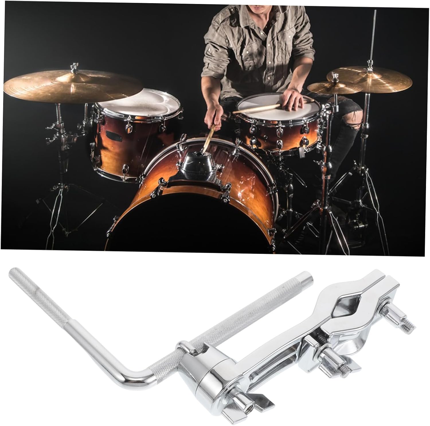 TOYANDONA Drum Stand Accessories Kit Bass Drum Cymbal Holder Quick Release for Enhanced Performance