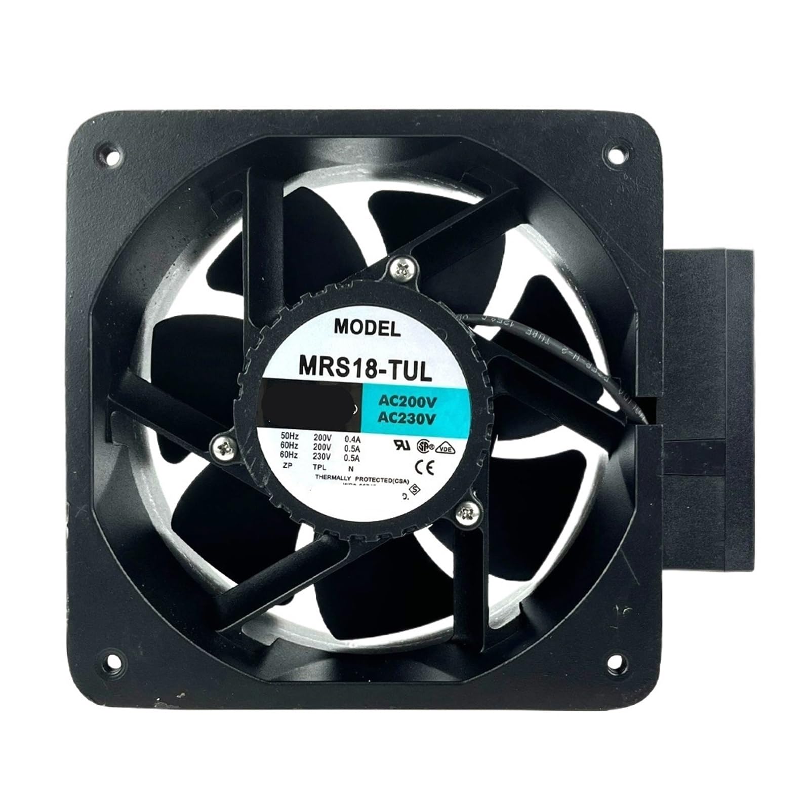 LZIKKGKI Fan AC230V 50/60Hz 180 * 180 * 90MM 0.4/0.5A MRS18-TUL 18CM 18090FAN AC Cooling Fan 3-Wire