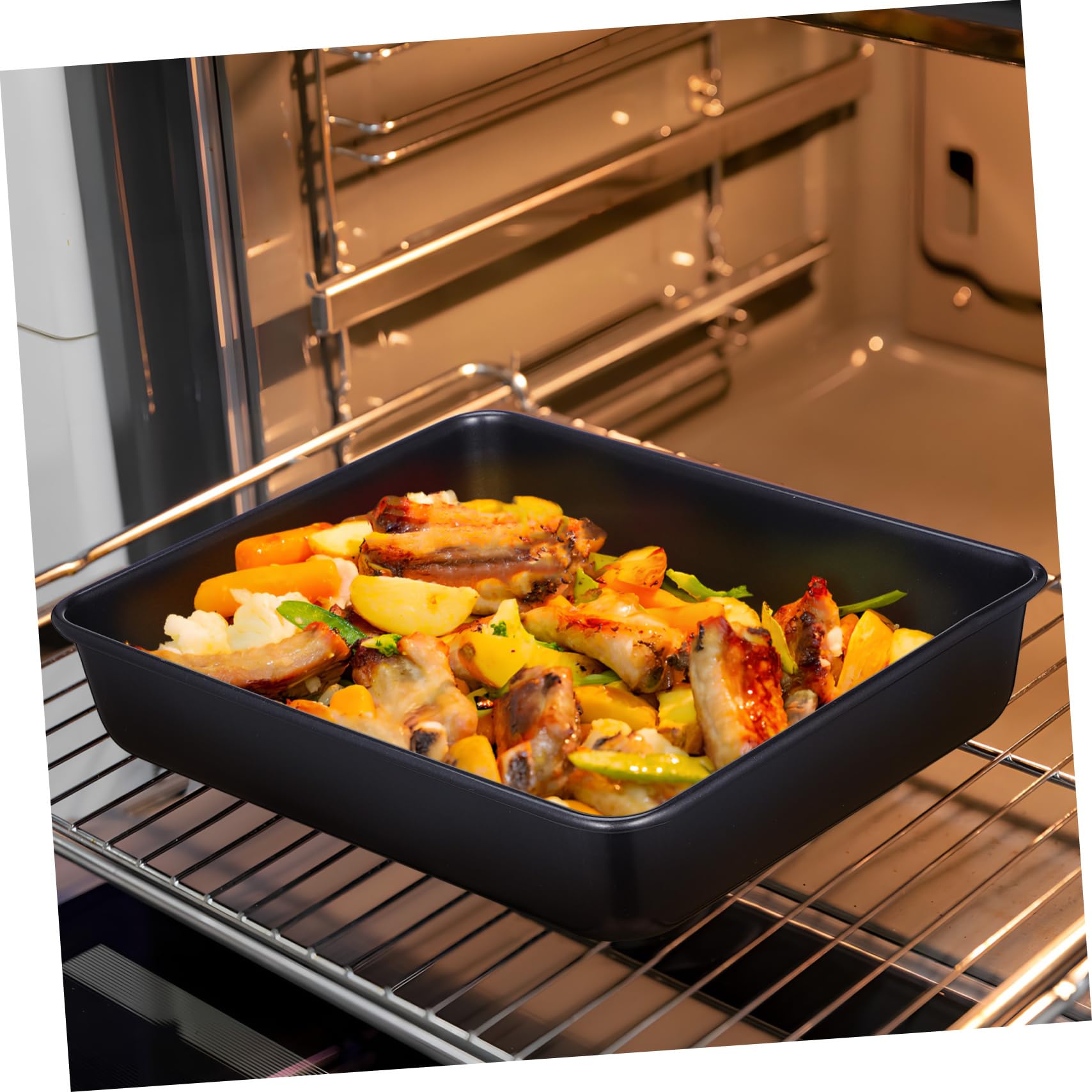 2stücke Ofenbleche Aus Edelstahl Backblech Für Toaster-ofen Backbleche Metallbleche Zum Backen Und Grillen Kochbleche Für Küche